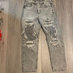 American Eagle Straight Jeans. Size 10. Haze Grey.